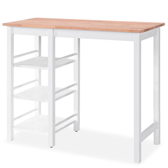 Set mobilier de bar, 3 piese, alb, MDF - WALTI WALTI