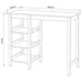 Set mobilier de bar, 3 piese, alb, MDF - WALTI WALTI