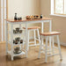 Set mobilier de bar, 3 piese, alb, MDF - WALTI WALTI