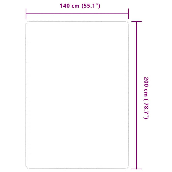 Covor de iută cu suport din latex, 140x200 cm, Natural WALTI