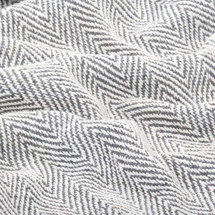 Pătură decorativă model spic, bumbac, 220 x 250 cm, gri - WALTI WALTI