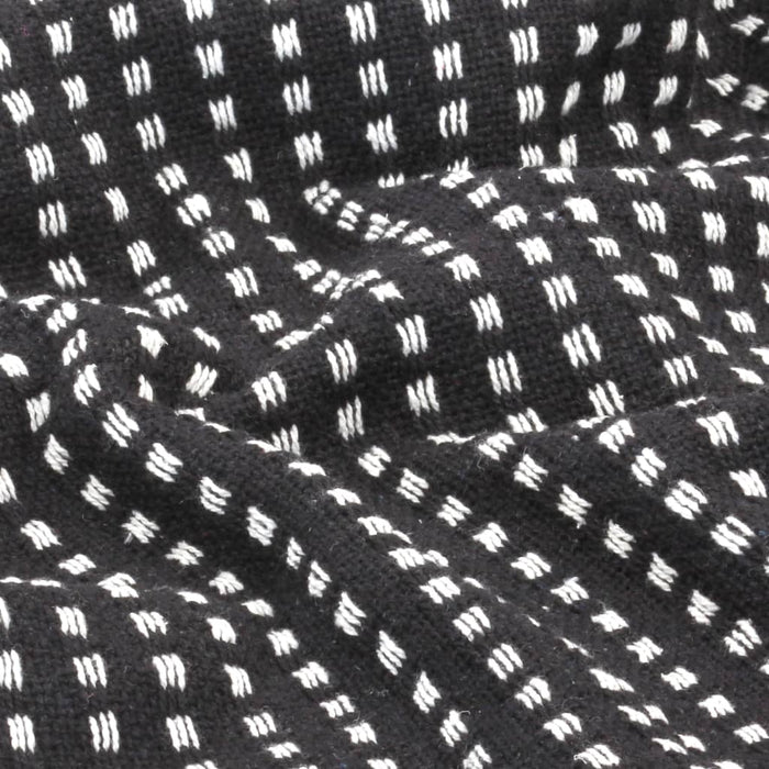 Pătură decorativă cu pătrățele, bumbac, 220 x 250 cm, negru - WALTI WALTI