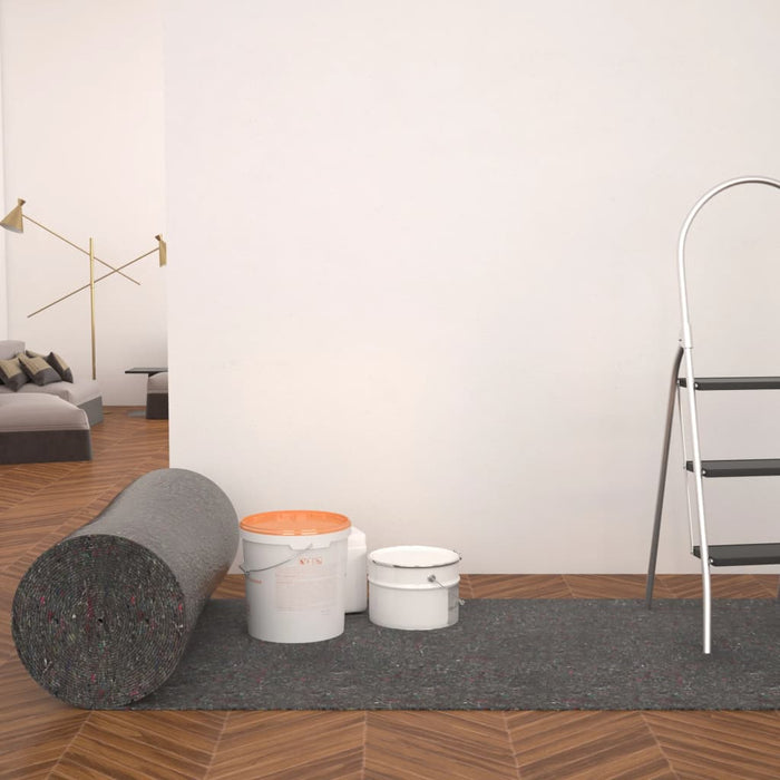 Protecție antiderapantă podea zugravi, 50 m, 280 g/m², gri - WALTI WALTI