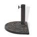 Suport umbrelă de soare, rășină, semicerc, bronz, 9 kg - WALTI WALTI