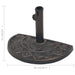 Suport umbrelă de soare, rășină, semicerc, bronz, 9 kg - WALTI WALTI