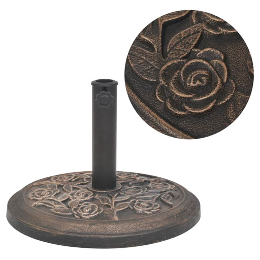 Suport umbrelă de soare, rășină, rotund, bronz, 9 kg - WALTI WALTI