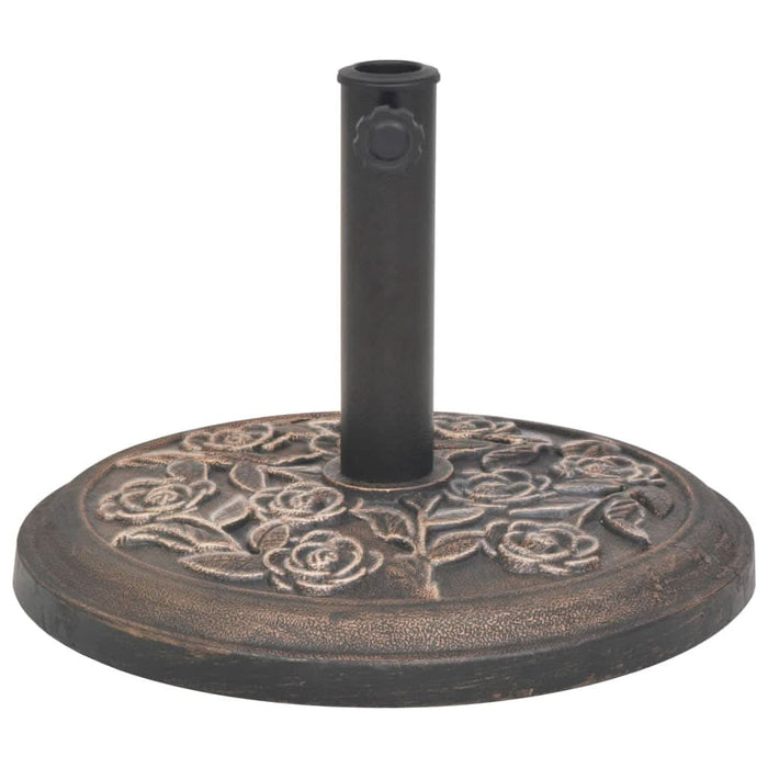 Suport umbrelă de soare, rășină, rotund, bronz, 9 kg - WALTI WALTI