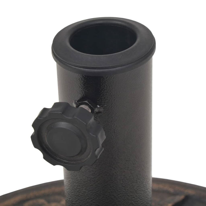 Suport umbrelă de soare, rășină, rotund, bronz, 9 kg - WALTI WALTI