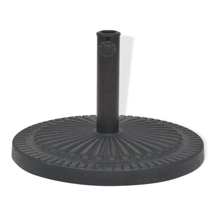 Suport umbrelă de soare, rășină, rotund, negru, 14 kg - WALTI WALTI