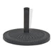Suport umbrelă de soare, rășină, rotund, negru, 14 kg - WALTI WALTI