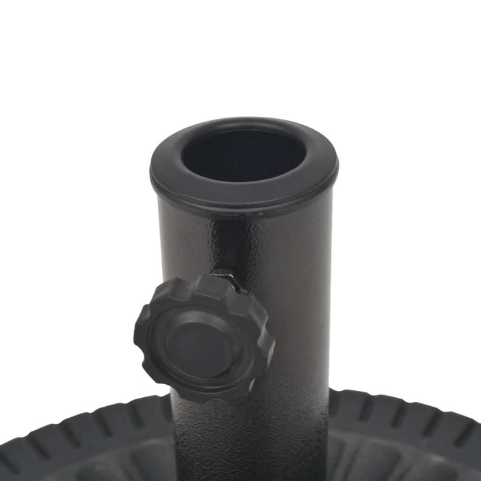 Suport umbrelă de soare, rășină, rotund, negru, 14 kg - WALTI WALTI