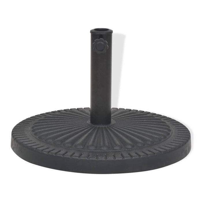 Suport umbrelă de soare, rășină, rotund, negru, 29 kg - WALTI WALTI