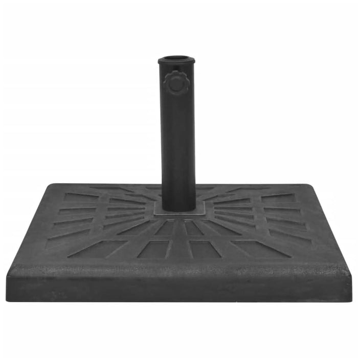 Suport umbrelă de soare, rășină, pătrat, negru, 19 kg - WALTI WALTI