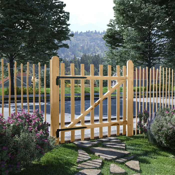 Poartă de gard din lemn de alun 100 x 100 cm - WALTI WALTI