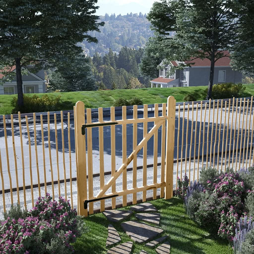Poartă de gard, lemn de alun 100x120 cm - WALTI WALTI