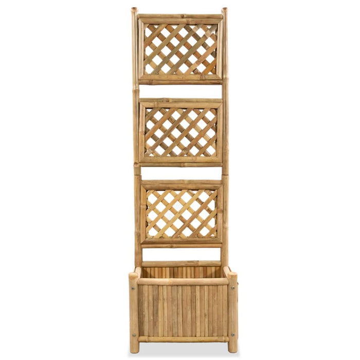 Strat înălțat de grădină cu spalier din bambus, 40 cm - WALTI WALTI