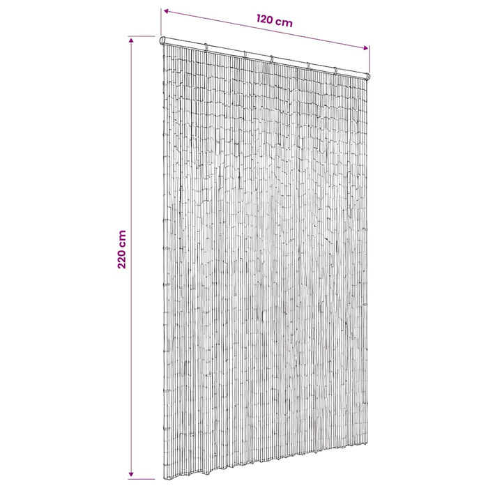 Perdea de ușă pentru insecte, bambus, 120x220 cm - WALTI WALTI