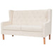 Canapea cu 2 locuri, material textil, alb crem - WALTI WALTI