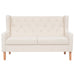 Canapea cu 2 locuri, material textil, alb crem - WALTI WALTI