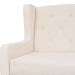 Canapea cu 2 locuri, material textil, alb crem - WALTI WALTI