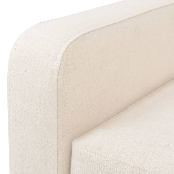 Canapea cu 2 locuri, material textil, alb crem - WALTI WALTI