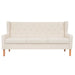 Canapea cu 3 locuri, material textil, alb crem - WALTI WALTI