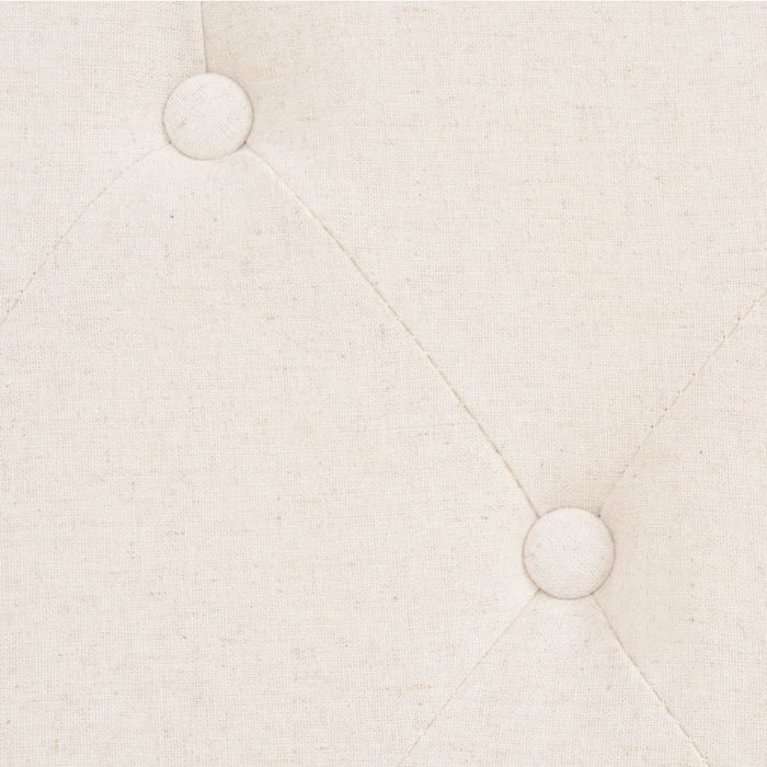 Canapea cu 3 locuri, material textil, alb crem - WALTI WALTI