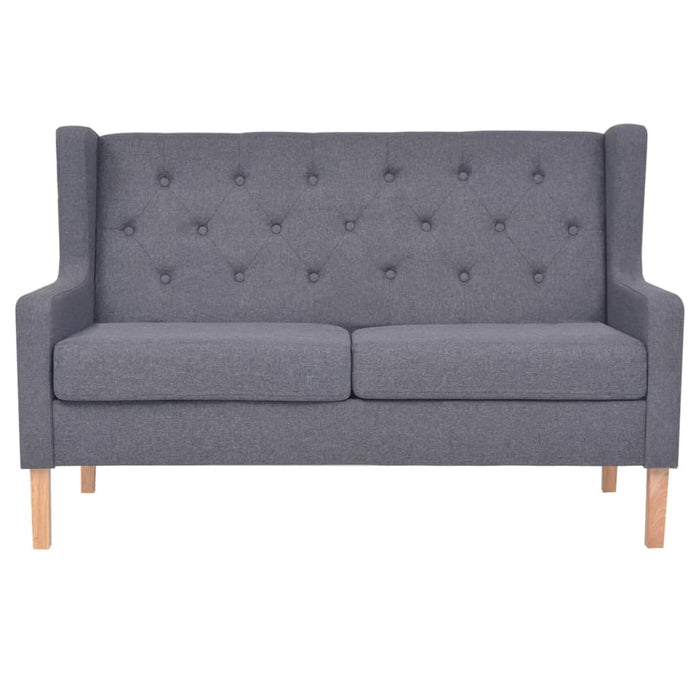 Canapea cu 2 locuri, material textil, gri - WALTI WALTI