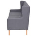 Canapea cu 2 locuri, material textil, gri - WALTI WALTI