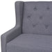 Canapea cu 2 locuri, material textil, gri - WALTI WALTI
