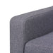 Canapea cu 2 locuri, material textil, gri - WALTI WALTI