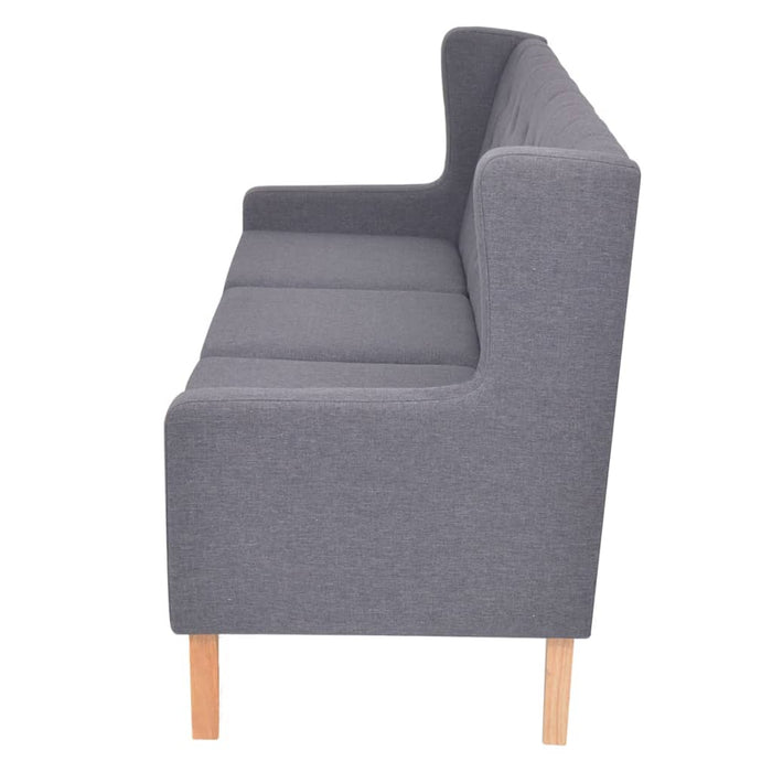 Canapea cu 3 locuri, material textil, gri - WALTI WALTI