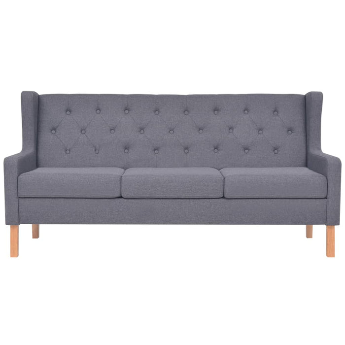 Canapea cu 3 locuri, material textil, gri - WALTI WALTI