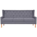 Canapea cu 3 locuri, material textil, gri - WALTI WALTI