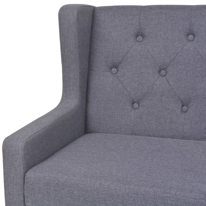 Canapea cu 3 locuri, material textil, gri - WALTI WALTI