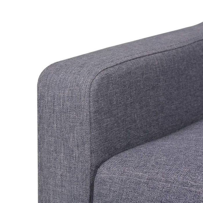 Canapea cu 3 locuri, material textil, gri - WALTI WALTI