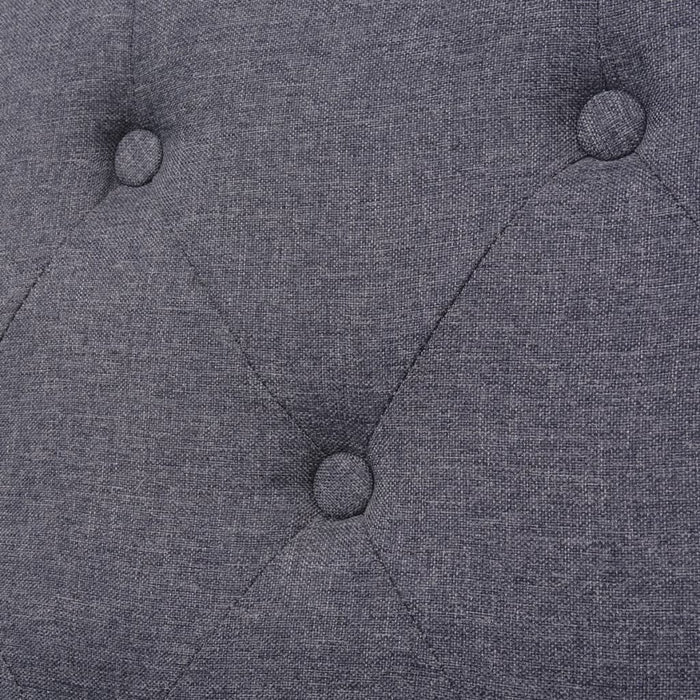 Canapea cu 3 locuri, material textil, gri - WALTI WALTI
