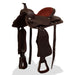 Șa Western, căpăstru & pieptar, piele naturală, 16", maro - WALTI WALTI
