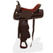Șa Western, căpăstru & pieptar, piele naturală, 17", maro - WALTI WALTI