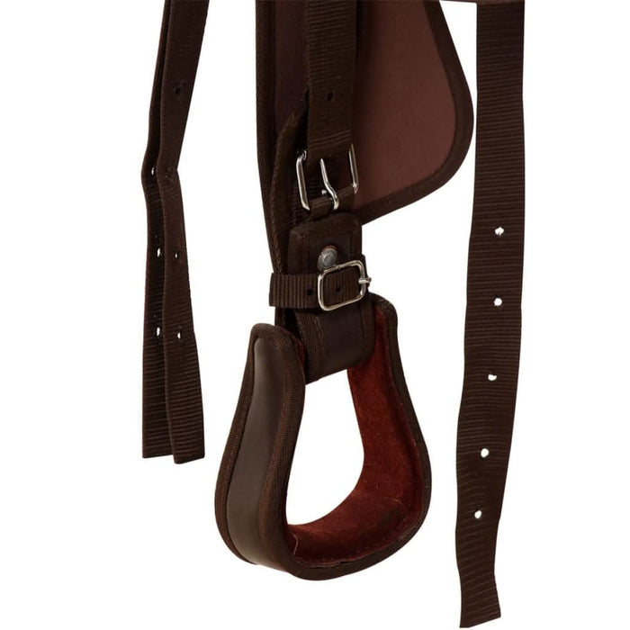 Șa Western, căpăstru & pieptar, piele naturală, 13", maro - WALTI WALTI