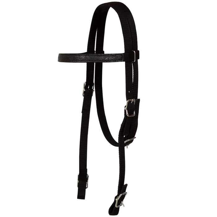 Șa Western, căpăstru & pieptar, piele naturală, 15", negru WALTI