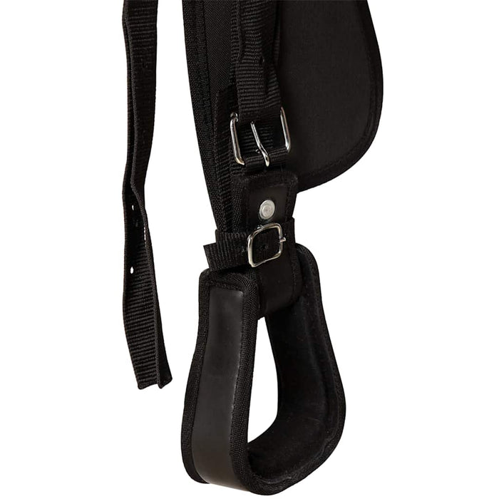 Șa Western, căpăstru & pieptar, piele naturală, 15", negru WALTI