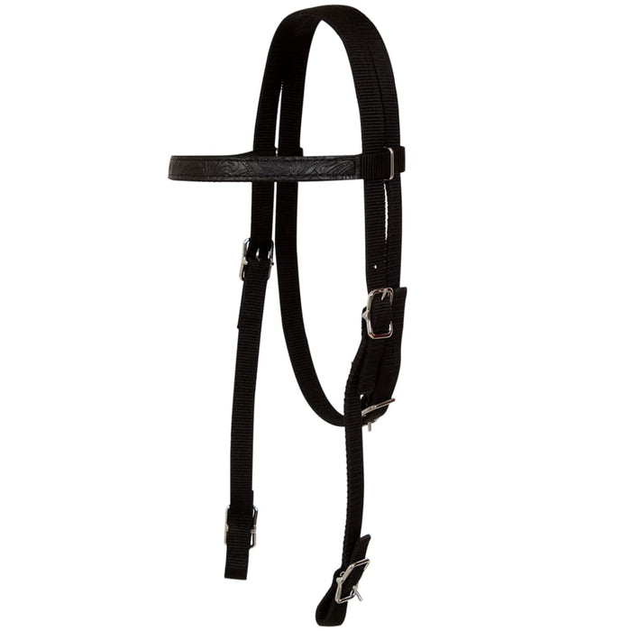 Șa Western, căpăstru & pieptar, piele naturală, 17", negru - WALTI WALTI