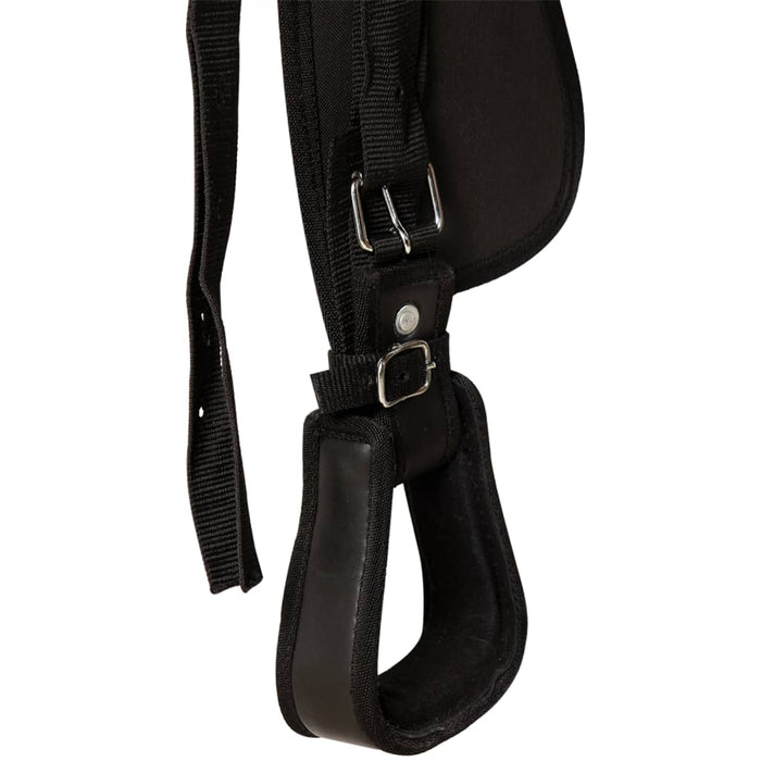 Șa Western, căpăstru & pieptar, piele naturală, 17", negru - WALTI WALTI