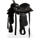 Șa Western, căpăstru & pieptar, piele naturală, 12", negru - WALTI WALTI