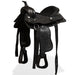 Șa Western, căpăstru & pieptar, piele naturală, 12", negru - WALTI WALTI