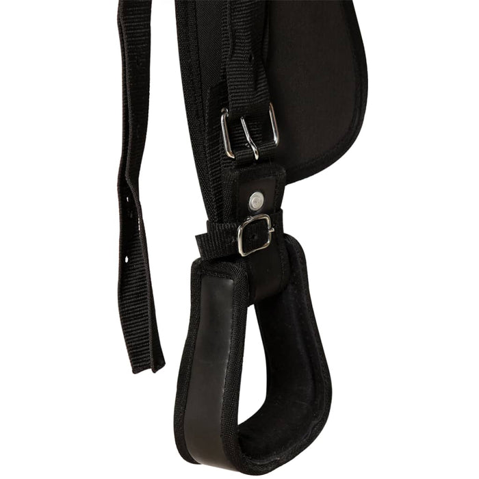 Șa Western, căpăstru & pieptar, piele naturală, 13", negru - WALTI WALTI
