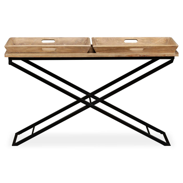Masă consolă Lemn masiv de mango 130x40x80 cm WALTI