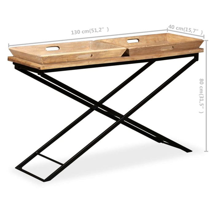 Masă consolă Lemn masiv de mango 130x40x80 cm WALTI