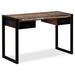 Birou cu 2 sertare, 120 x 50 x 76 cm, lemn masiv reciclat - WALTI WALTI
